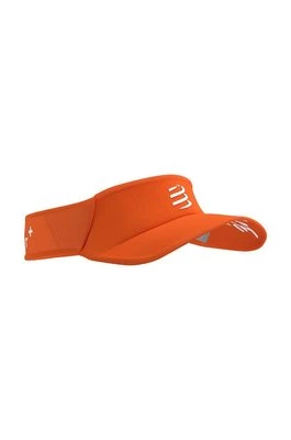 Compressport daszek Visor Ultralight kolor pomarańczowy z nadrukiem XHWU3894