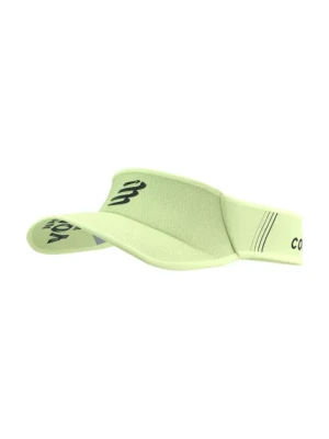 Compressport daszek Visor Ultralight kolor zielony z nadrukiem XHWU3894