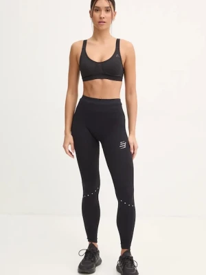 Compressport legginsy do biegania Winter Running kolor czarny gładkie ATIW3259