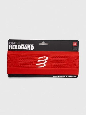 Compressport opaska na głowę Headband On/Off kolor czerwony XBNU3903