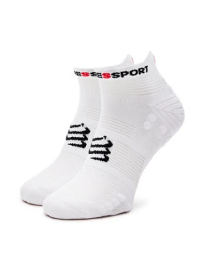 Compressport Skarpety Niskie Unisex Pro Racing Socks V4.0 Run Low XU00047B Biały