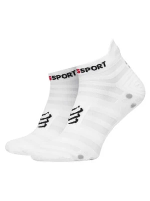 Compressport Skarpety Niskie Unisex Pro Racing Socks v4.0 Ultralight Run Low XU00051B Biały