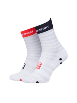 Compressport Skarpety Niskie Unisex Pro Racing Socks v4.0 Ultralight Run Low XU00051B Biały