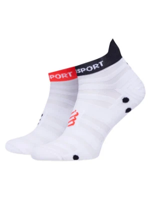 Compressport Skarpety Niskie Unisex Pro Racing Socks v4.0 Ultralight Run Low XU00051B Biały