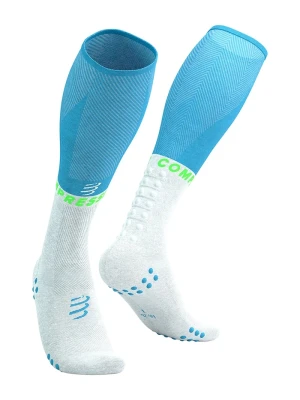 Compressport skarpety sportowe Full Socks Oxygen niebieski