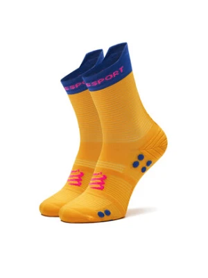 Compressport Skarpety wysokie unisex Pro Racing V4.0 Run High XU00046B Żółty