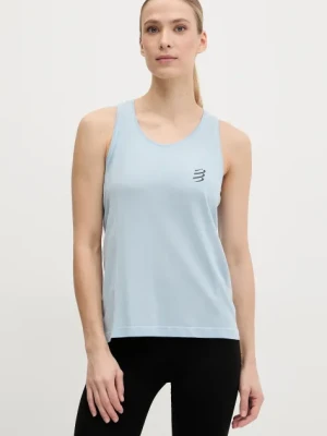 Zdjęcie produktu Compressport top do biegania Singlet kolor niebieski ATSW744