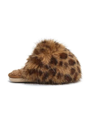 Confly Kapcie w kolorze jasnobrązowo-brązowym rozmiar: 40/41