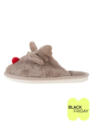 Confly Kapcie w kolorze szarobrązowym rozmiar: 37