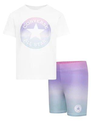 Converse 2-częściowy zestaw w kolorze biało-fioletowym rozmiar: 98/104