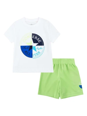 Converse 2-częściowy zestaw w kolorze biało-zielonym rozmiar: 104/110