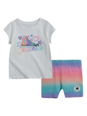 Converse 2-częściowy zestaw w kolorze białym ze wzorem rozmiar: 104/110