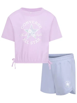 Converse 2-częściowy zestaw w kolorze błękitno-fioletowym rozmiar: 104/110