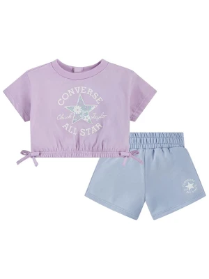 Converse 2-częściowy zestaw w kolorze błękitno-fioletowym rozmiar: 86/92