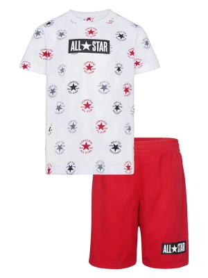 Converse 2-częściowy zestaw w kolorze czerwono-białym rozmiar: 80 / 86