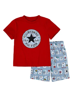 Converse 2-częściowy zestaw w kolorze czerwono-błękitnym rozmiar: 104/110