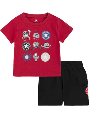 Converse 2-częściowy zestaw w kolorze czerwono-czarnym rozmiar: 104/110