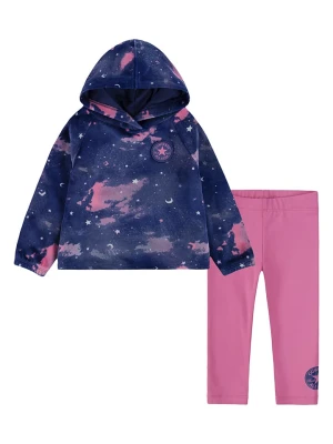 Converse 2-częściowy zestaw w kolorze granatowo-różowym rozmiar: 116/122