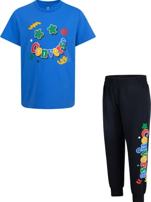 Converse 2-częściowy zestaw w kolorze niebiesko-czarnym rozmiar: 116/122