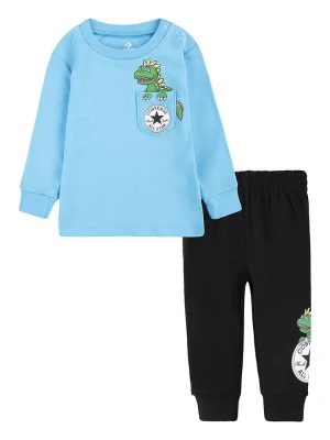 Converse 2-częściowy zestaw w kolorze niebiesko-czarnym rozmiar: 74/80