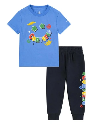 Converse 2-częściowy zestaw w kolorze niebiesko-granatowym ze wzorem rozmiar: 74/80