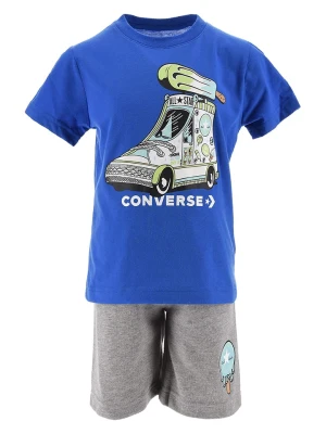Converse 2-częściowy zestaw w kolorze niebiesko-szarym rozmiar: 110/116