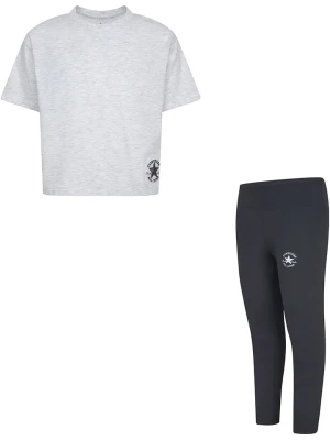 Converse 2-częściowy zestaw w kolorze szaro-antracytowym rozmiar: 128-140