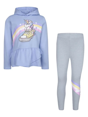 Converse 2-częściowy zestaw w kolorze szaro-błękitnym rozmiar: 86/92