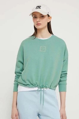 Converse bluza damska kolor zielony z aplikacją
