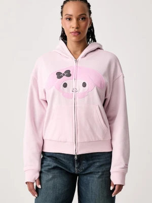 Converse bluza dwustronna damska z bawełną x HELLO KITTY różowy