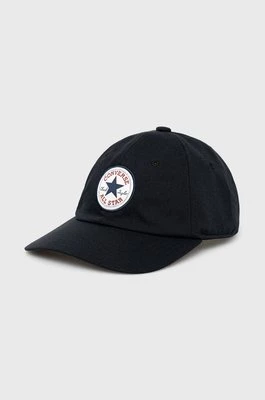 Converse czapka kolor czarny z aplikacją 10022134.A01-ConverseBl