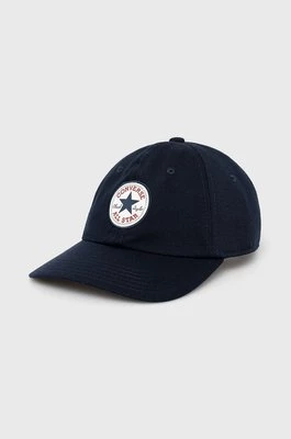 Converse czapka kolor granatowy z aplikacją 10022134.A03-DarkObsidi