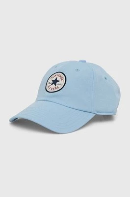 Converse czapka z daszkiem kolor niebieski z aplikacją 10022134-A45