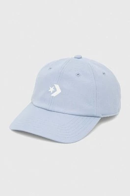 Converse czapka z daszkiem kolor niebieski z aplikacją
