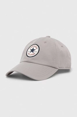 Converse czapka z daszkiem kolor szary z aplikacją