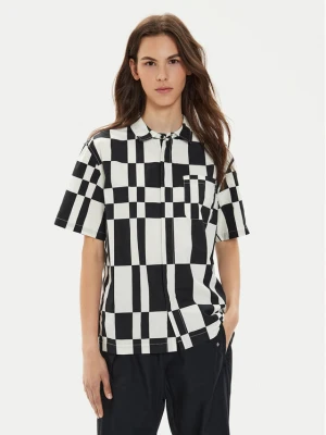 Converse Koszula W Festival Aop Shirt 10026817-A01 Czarny Regular Fit