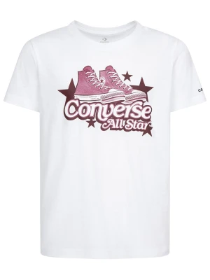 Converse Koszulka w kolorze biało-różowym rozmiar: 158-170