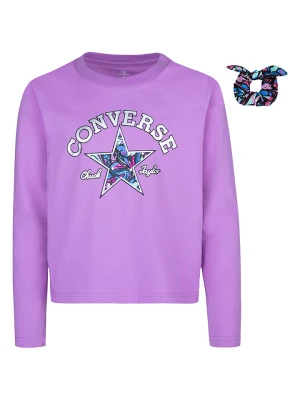 Converse Koszulka w kolorze fioletowym ze wzorem rozmiar: 158-170