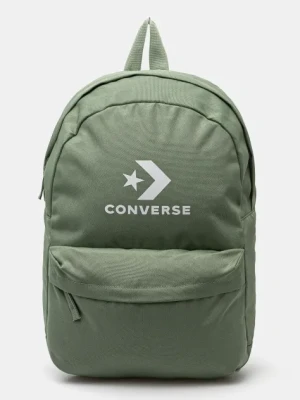 Converse plecak kolor zielony duży z nadrukiem 10025485-A18