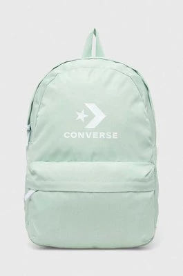 Converse plecak kolor zielony duży z nadrukiem