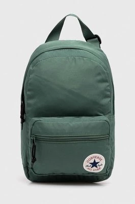 Converse plecak kolor zielony mały z aplikacją