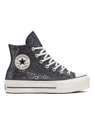 Converse Sneakersy "Ctas Lift Platform Glitter" w kolorze srebrno-czarnym rozmiar: 38