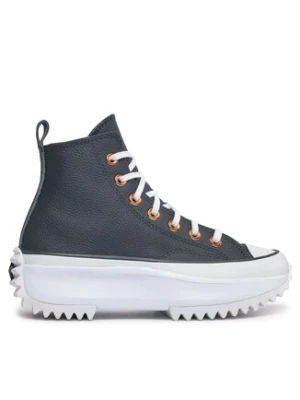 Converse Sneakersy Run Star Hike Platform Metallic & Leather A04183C Czarny