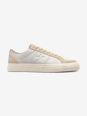 Converse sneakersy skórzane One Star Pro kolor beżowy A04242C-CREAM