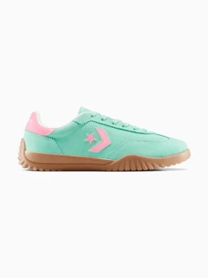 Converse sneakersy skórzane Run Star Trainer damskie kolor zielony A15090C