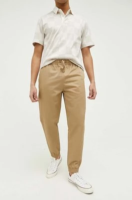 Converse spodnie bawełniane kolor brązowy