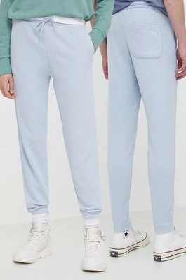 Converse spodnie dresowe kolor niebieski gładkie
