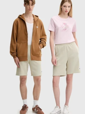 Converse szorty kolor beżowy gładkie 10026979-A10