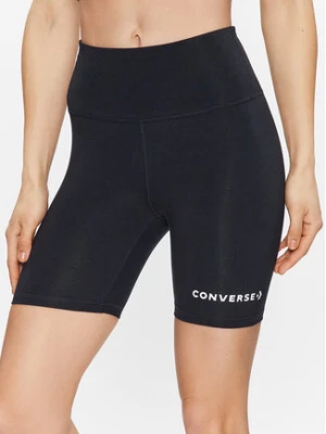 Converse Szorty sportowe Wordmark 10024539-A01 Czarny Slim Fit