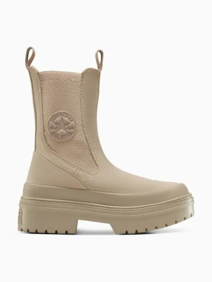 Converse sztyblety zamszowe Chuck Taylor All Star Lugged Heel Nu damskie kolor beżowy na platformie A14544C